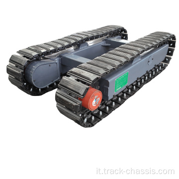 Carro con telaio cingolato in acciaio da 200 kg